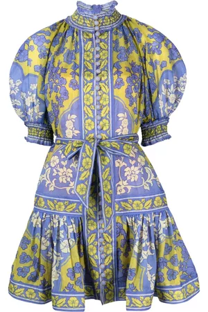 ZIMMERMANN Raie Lantern floral-print minidress