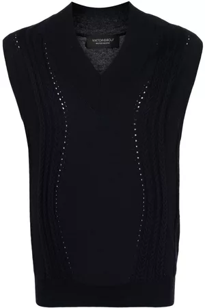 Viktor & Rolf Cable-knit V-neck vest