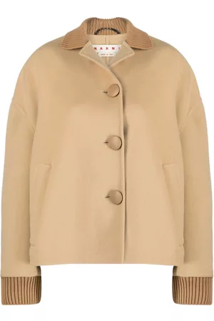 Marni Knitted-trim wool-cashmere jacket