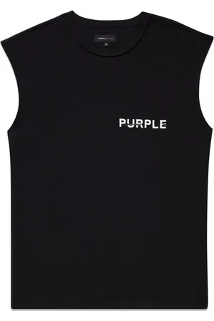 Purple Brand Logo-print sleeveless top