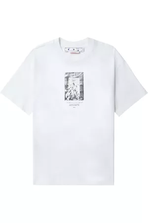 OFF-WHITE Men Short Sleeve - Graphic-print cotton-jersey T-shirt