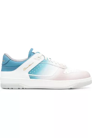 santoni Lace-up leather sneakers