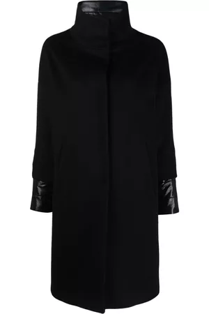 HERNO Funnel-neck single-breasted coat