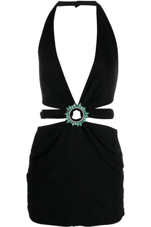 Roberto Cavalli Ring-embellished mini dress