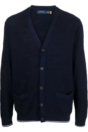 Ralph Lauren Men Cardigans - Logo-embroidered V-neck cardigan