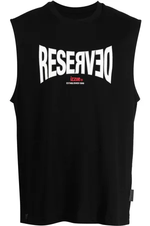 Izzue Men Tank Tops - Sogan-print cotton tank top