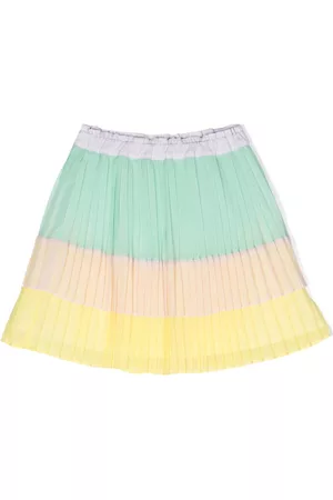 Stella McCartney Girls Skirts - A-line pleated cotton miniskirt