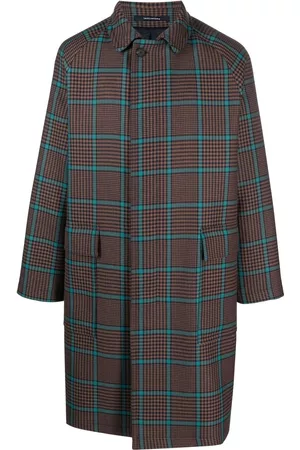 TAGLIATORE Check-print single-breasted coat