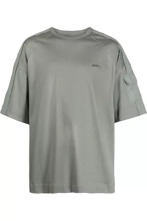JUUN.J Short-sleeved panelled cotton T-shirt