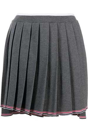 Thom Browne High-low hem pleated skirt