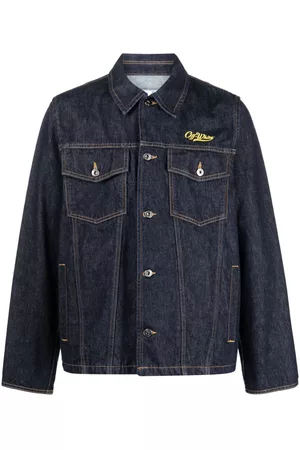 OFF-WHITE Men Denim Jackets - Wave Off denim jacket