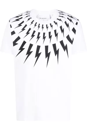 Neil Barrett Men Short Sleeve - Graphic-print cotton T-shirt