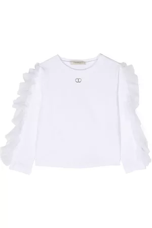 Twin-Set Kids Girls Blouses - Ruffled-detail long-sleeve top