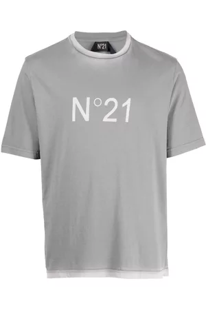 Nº21 Men Short Sleeve - Logo-print cotton T-shirt