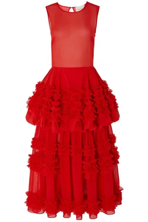 Molly Goddard Dolores ruffled tiered dress