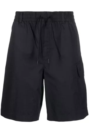Emporio Armani Men Bermudas - Drawstring-waistband cotton cargo shorts