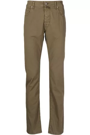 Jacob Cohen Men Stretch Pants - Straight-leg stretch-cotton trousers