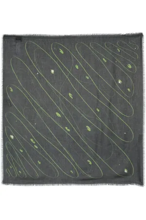 Woolrich X Daniëlle Cathari graphic-print frayed-edge scarf