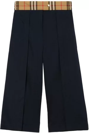 Burberry House Check wide-leg trousers