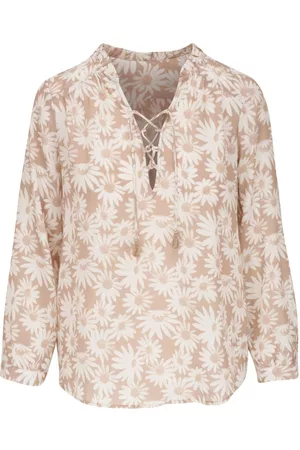 Paige Floral-print tied blouse