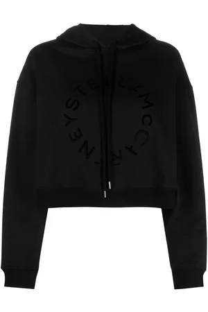 Stella McCartney Logo-print cropped cotton sweatshirt