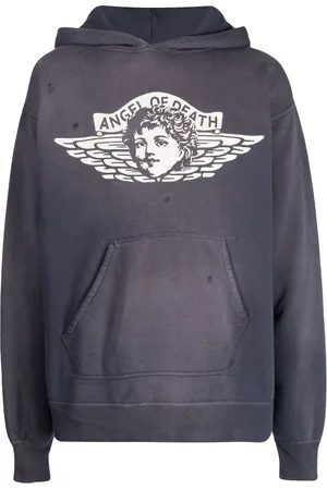 SAINT MXXXXXX Logo-print cotton hoodie