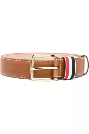 Thom Browne Men Belts - RWB-stripe leather belt