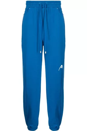 Ader Error Logo-embroidered drawstring cotton trousers