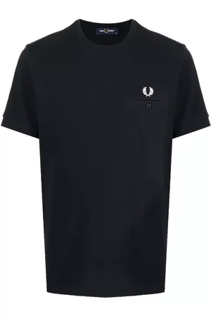Fred Perry Men Short Sleeve - Logo-patch cotton T-shirt
