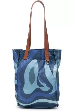 Puccini Marmo-print tote bag