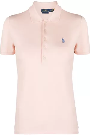 Ralph Lauren Women Polo Shirts - Short-sleeve stretch-cotton polo shirt