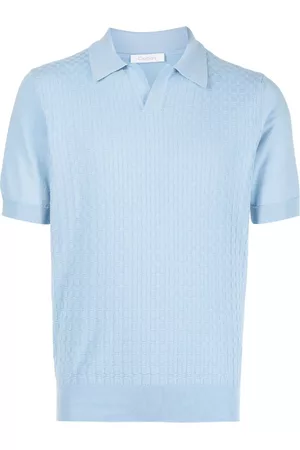 Cruciani Men Polo Shirts - Short-sleeve knitted polo shirt