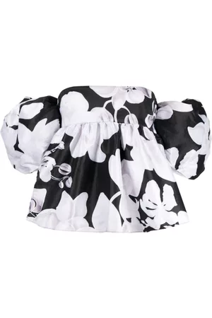 Kika Vargas Ally Orchid-print blouse