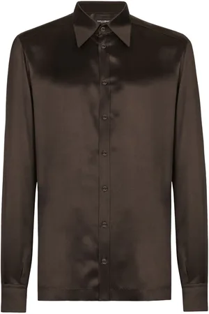 Dolce & Gabbana Point-collar silk shirt