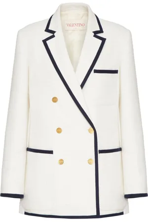 VALENTINO GARAVANI Crisp double-breasted tweed blazer