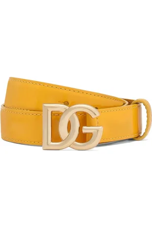 Dolce & Gabbana Logo-buckle leather belt