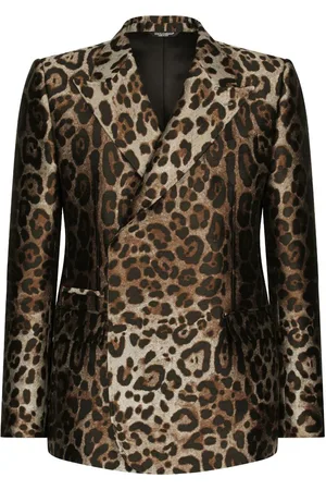 Dolce & Gabbana Double-breasted leopard-print suit