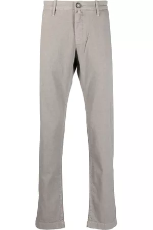 Jacob Cohen Men Chinos - Check-pattern mid-rise trousers