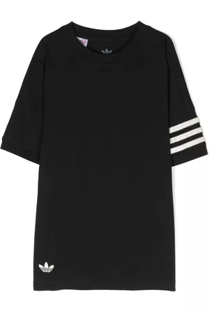 adidas Boys Short Sleeve - Logo-embroidered cotton T-shirt