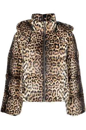 Roberto Cavalli Women Jackets - Leopard-print padded jacket