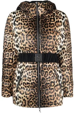 Roberto Cavalli Women Jackets - Leopard-print padded jacket