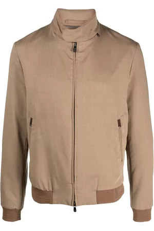 corneliani Men Bomber Jackets - Padded wool-blend bomber jacket