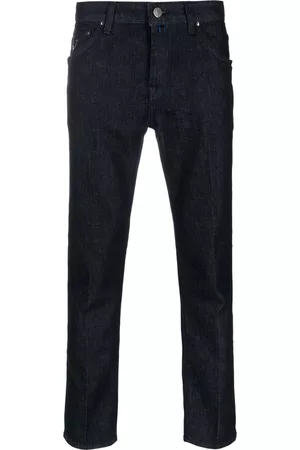 Jacob Cohen Men Slim - Logo-patch mid-rise jeans