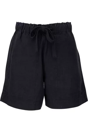 Vince Drawstring-waistband linen shorts