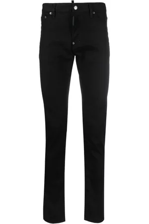 Dsquared2 Logo-patch slim-cut jeans