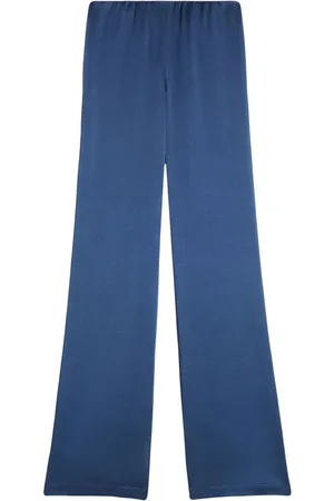 Ami High-waisted satin trousers