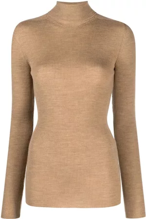 WARDROBE.NYC Funnel-neck ribbed-knit top