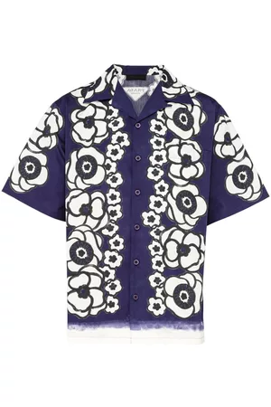 Prada Men Short sleeves - Floral-print short-sleeve shirt