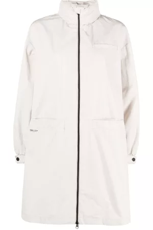 Bimba y Lola Women Trench Coats - Logo-print trench coat
