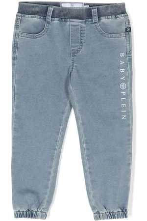 Philipp Plein Logo-print ribbed jeans